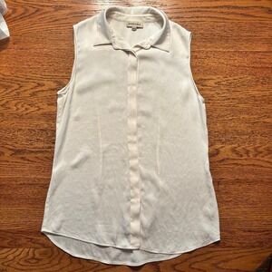 Repeat Cream Sleeveless Women's Dressy Blouse Size 38/S